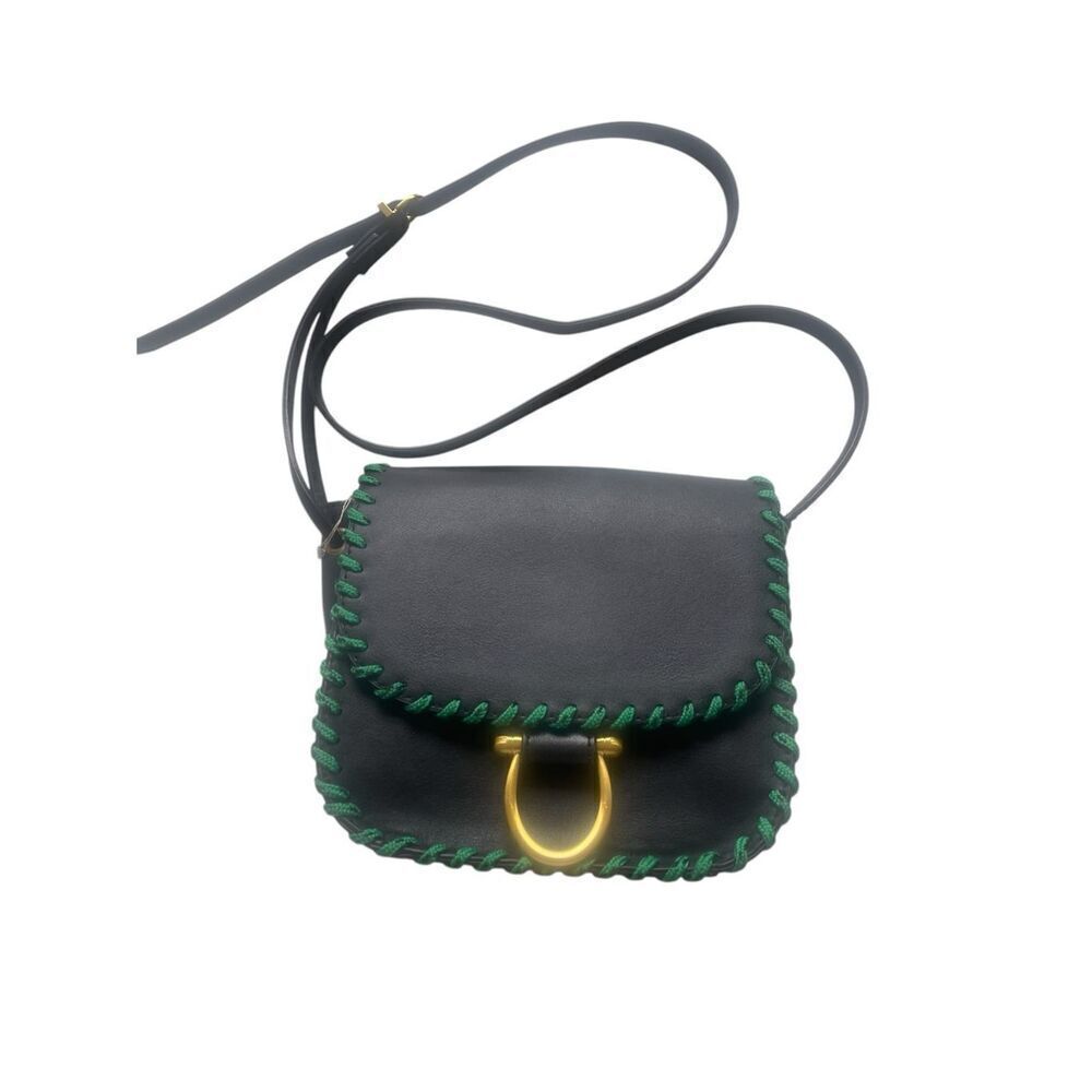 Circus by Sam Edelman Black and Green Crossbody Purse